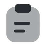 Clipboard Text SVG Icon